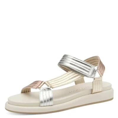 Image de Marco Tozzi Sandales Metallic multicoloured, Femme, Taille: 37, multi coloured Imitation cuir haute qualité