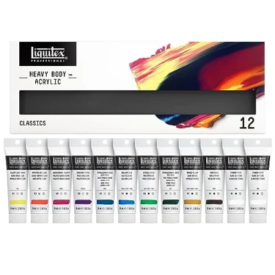 Image de Liquitex Professional Acrylique Heavy Body Set Classique 12X59ml
