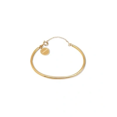 Image de SINGULARU Bracelet Line Chain en Acier avec Finition Plaquée Or 18Kt Rigide de Style Minimaliste Bijoux pour femmes