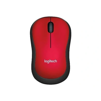 Image de Logitech M185 Souris Sans Fil, Ambidextre Rouge