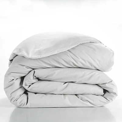 Image de douceur d&#039;intérieur, Housse de Couette (260 x 240 cm) Lina Blanc, 100% Coton