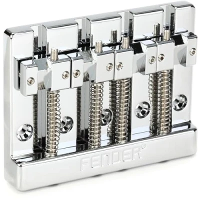 Image de Fender HiMass 4 String Bass Bridge Assembly With Brass Saddles