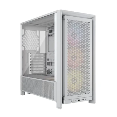 Image de CORSAIR Frame 4000D RS ARGB Boîtier Modulaire ATX de Taille Moyenne Débit d&#039;air Élevé, 3X Ventilateurs Préinstallés, ASUS BTF, MSI Project Zero, Gigabyte Stealth Blanc