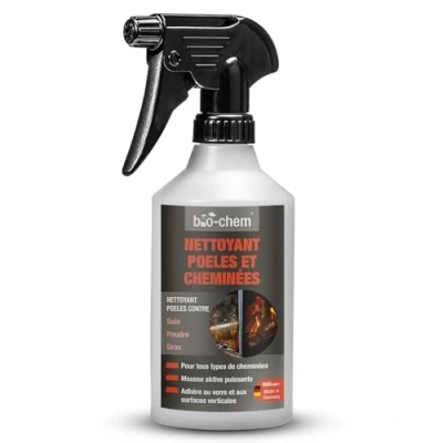 Image de Bio Chem Nettoyant vitre cheminée 500ml Produits et accessoires de nettoyage insert, cheminee, poele a granule, bois Produit insert cheminee