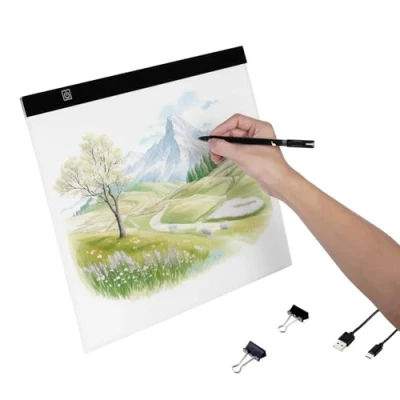 Image de VEVOR LED licht tafellamp tablet B4 tracing pad USB aangedreven lichtbak