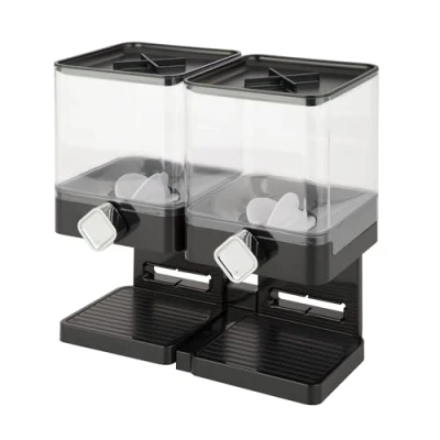 Image de Honey Can Do KCH 06134 Distributeur Unique Édition Compact Bambou Noir/Chrome 32,38 x 16,18 31,12 cm 500 g 17,5 Oz