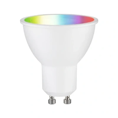 Image de Paulmann 29147 Standard 230 V Smart Home Zigbee réflecteur LED GU10 350lm 4,8W RGBW+ gradable Blanc dépoli ampoule
