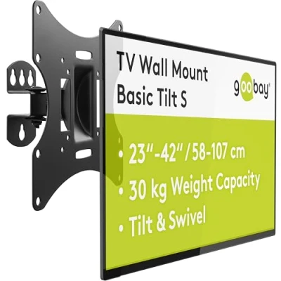Image de Support mural pour TV Wentronic EasyFlex M Noir 17 42&quot; Capacité 30 kg