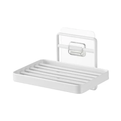 Image de Yamazaki 4540 Tower Porte Savon à Crochet, Blanc, Polycarbonate/Pet/Polyuréthane, Minimaliste, 12 x 8.5 7.8 c m