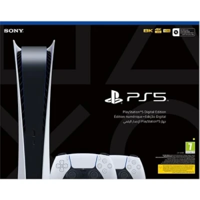 Image de Pack PS5 &amp; Manette Dualsense Blanche Console de jeux Playstation 5 (Digitale) Neuf