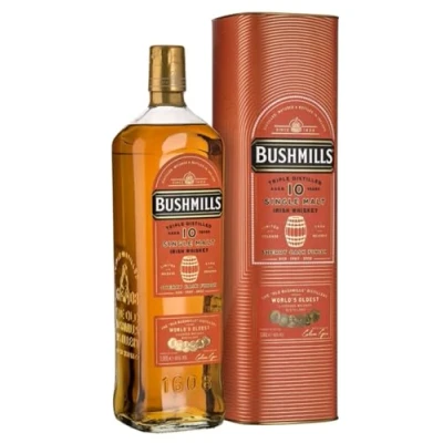 Image de Bushmills 10 Years Old Single Malt Irish Whiskey SHERRY CASK Finish 46% Vol. 1l in Giftbox