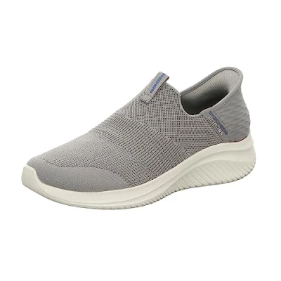 Image de Skechers Homme Ultra Flex 3.0 Smooth Step Basket, Grey Knit/Trim, 39.5 EU