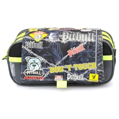 Image de office box Colorline Trousse triple design avec grands compartiments intérieurs fermeture éclair individuelle, multicolore, Pitbull Protected