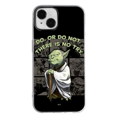 Image de ERT Group Coque de téléphone Portable pour Apple Iphone 14 Plus Original et sous Licence Officielle Star Wars Motif Yoda 007 Parfaitement adapté à la Forme du Portable, en TPU
