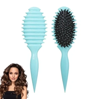 Image de Atsmoce® 2024 Nouveau Brosse Cheveux Bouclés, à Rebondissante, Coiffage Define, Defining Brush, Define Styling Brush (A)