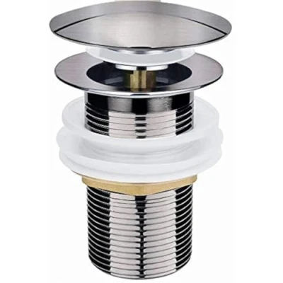 Image de Évier de bassin non découpé moderne Pop Up Cliquez Clack Nickel Plug Sprung