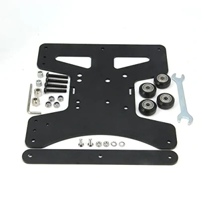 Image de Zeberoxyz Kit de plaque chariot modulaire en Y 190 mm x 3,5 pour profil aluminium 2040 V Groove imprimantes 3D Ender 3/Ender 3 PRO (190 mm)
