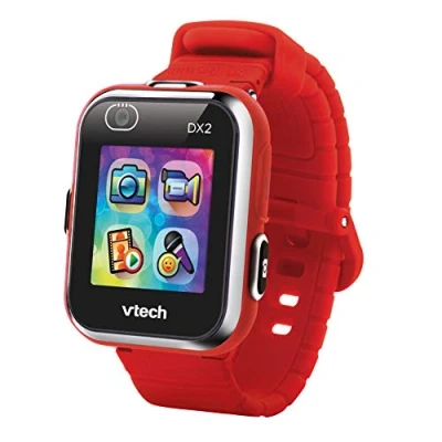 Image de VTech Kidizoom Smart Watch DX2 Montre Intelligente pour Enfants avec Double Appareil Photo Rouge