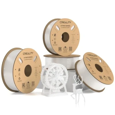 Image de Creality Hyper PETG Filament transparent 1,75 mm 4 kg, pour imprimante 3D, précision dimensionnelle +/ 0,03 mm, matériaux d&#039;impression 3D la plupart des imprimantes