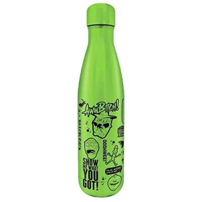 Image de Rick And Morty MDB25403 Gourde en Acier 500ml Citations Adulte Unisexe, Multicolor,
