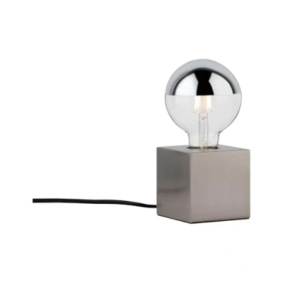 Image de Paulmann 79730 lampe à poser Kura max. 20 watts de chevet Acier brossé Luminaire Métal E27
