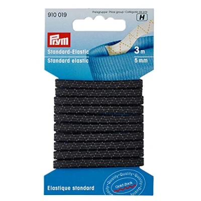Image de Prym Standard Elastic, Polyester, Black, 9.3 x 5.7 0.7 cm