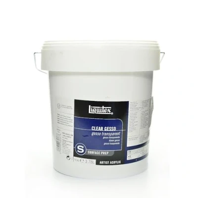 Image de Liquitex Additif Gesso Acrylique Transparent Seau 3,78L