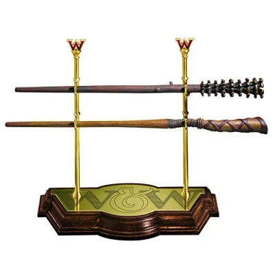 Image de The Noble Collection Weasley Wand Set with Display Stand 17in (43cm) Resin Wands Officially Licensed Harry Potter Film Movie Toy Gifts for Fans