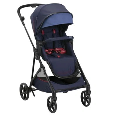 Image de Chicco, Poussette Seety, Bébé Légère et Compacte de 0 Mois à 4 Ans, Capacité Charge Maximale 22 kg, Pliable, Dossier Inclinable, Pliage Automatique en 1 Étape, Canopy