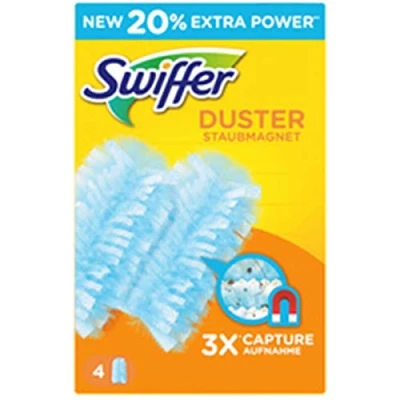 Image de Swiffer Pliumeau Duster Attrape &amp; Retient 9 Recharges Dépoussiérantes, Et 3 Fois Plus De Cheveux Poussière Qu’Un Plumeau Ordinaire