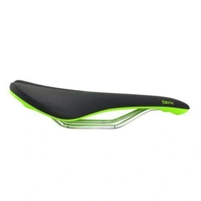 Image de Fabric Scoop Elite Shallow Cro Mo Rails Road MTB Saddle, Black and Green, VL1791