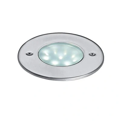 Image de applique de sol encastrée aric ego a led 1.5w 3500k inox rond 1757