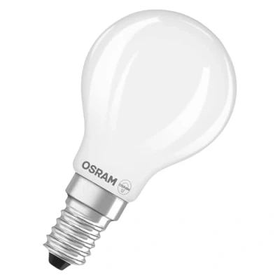 Image de OSRAM Lampe LED Star Globe P15 Filament, 2700 K blanc chaud, 1 W, E14, dépolie, 136 lm, pour lampes de table, décoratives, non éblouissante, 15 000 h