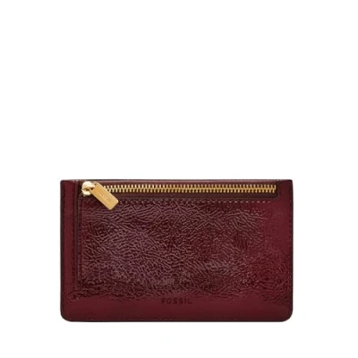 Image de Fossil Small Logan Portefeuille, Femme, Taille: One Size, Red