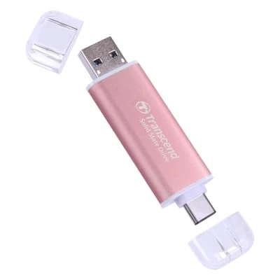 Image de Transcend SSD Portable ESD310P 1TO, 10 Gbit/s, Type A/Type C Compatible avec PS4/PS5 TS1TESD310P
