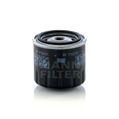 Image de MANN FILTER W 712/31 Filtre à huile M 14 X 1.5 avec un clapet de non retour vissé