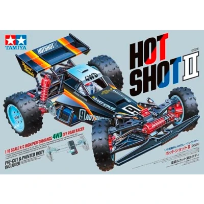 Image de TAMIYA 58737 1:10 RC Hotshot II (2024) 4WD Voiture télécommandée, véhicule, modélisme, Assemblage, Loisirs, kit radiocommandé, Non Peint