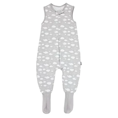 Image de TupTam Gigoteuse Bébé Hiver avec Pieds et Jambes, certifiée OEKO TEX, 2,5 TOG, Unisexe, Renards/Beige, 80 86