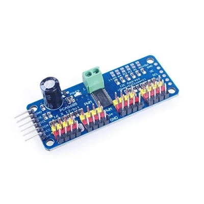 Image de ANGEEK PCA9685 16 canaux 12 Bits PWM Pilote de servomoteur I2C Module IIC Interface Compatible avec Les Robots Arduino et Raspberry Pi