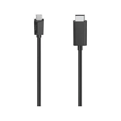 Image de Hama 00200717 câble vidéo et adaptateur 1,5 m USB Type C DisplayPort Noir Neuf