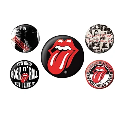 Image de Pyramid International Badges Rolling Stones Classique Multicolore 10 x 12,5 1,3 cm