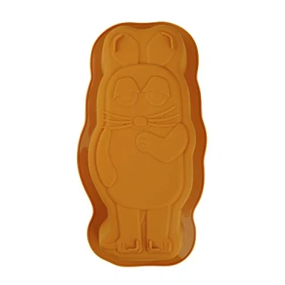 Image de Dr. Oetker moule à gâteau en silicone « Souris », insipide, résistant l&#039;acide des fruits, modèle de cuisson haute qualité, durable (Color : Orange)