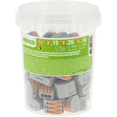 Image de Wago Pot de 50 bornes connexion automatique S222 2,3 et 5 entrées
