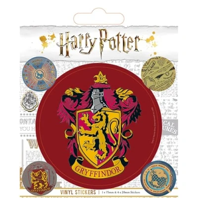 Image de Wizarding World Harry Potter Gryffondor Autocollant en vinyle Multicolore 10 x 12,5 cm