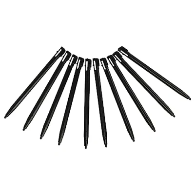 Image de vhbw 10x Stylos de Saisie Compatible avec Nintendo DSi, DSi XL, DS Lite Console Jeux 9,2 cm, Noir