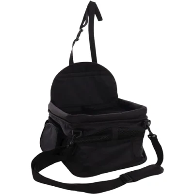 Image de Flamingo Siège Auto pour Chien Andor Noir 36x36x26cm Cadre renforcé et Pliable Insert à Mailles rétractable