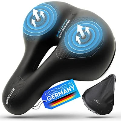 Image de NEXTCOVER® Selle de vélo pour homme et femme avec [Airflow] ergonomie un confort conduite maximal I circulation l&#039;air optimale Confortable