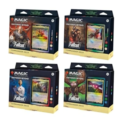 Image de MAGIC THE GATHERING: FALLOUT COMMANDER Deck BUNDLE Includes All 4 Decks (1 Hail Caesar, 1 Scrappy Survivors, Science!, and Mutant Menace)