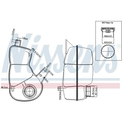 Image de NISSENS 996174 Vase d&#039;Expansion 1,1 avec cache OPEL: Astra G CC, F Berline