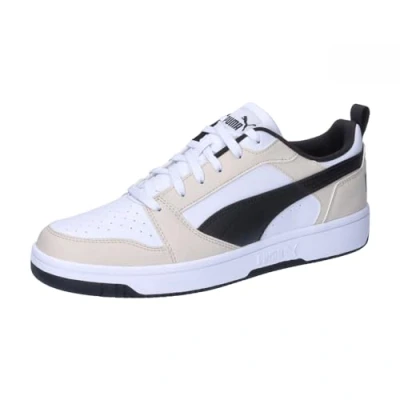 Image de Puma Rebound V6 Unisex Baskets basses, Taille: 39, Alpine snow/navy/white Imitation cuir haute qualité